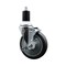 Service Caster 5'' Thermoplastic Rubber Swivel 1-1/2'' Expanding Stem Caster with Brake SCC-EX20S514-TPRB-TLB-112 - alternate 1